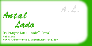 antal lado business card